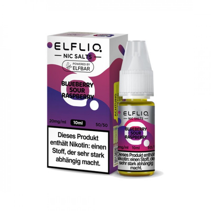 ELFBAR ELFLIQ 10ml - Blueberry Sour Raspberry Niko...