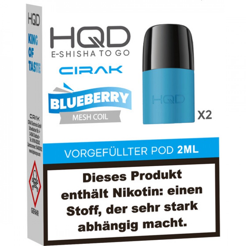 HQD CIRAK PODS 20mg/ml - Blueberry