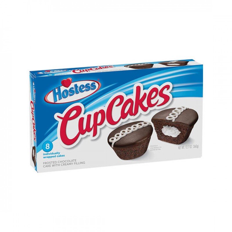 Hostess Cup Cakes Frosted Chocolate 371g