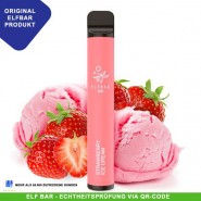 Elf Bar 600 - Strawberry Ice Cream 20mg/ml