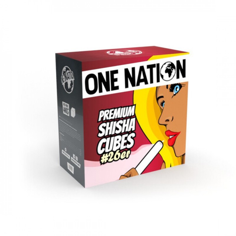 ONE NATION Premium Shisha Cubes #26er #BigPack 4 K...