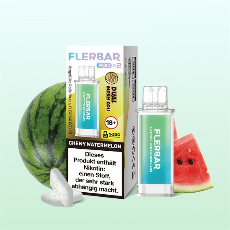 Flerbar Pod - Chewy Watermelon 20mg (2x pro Packun...