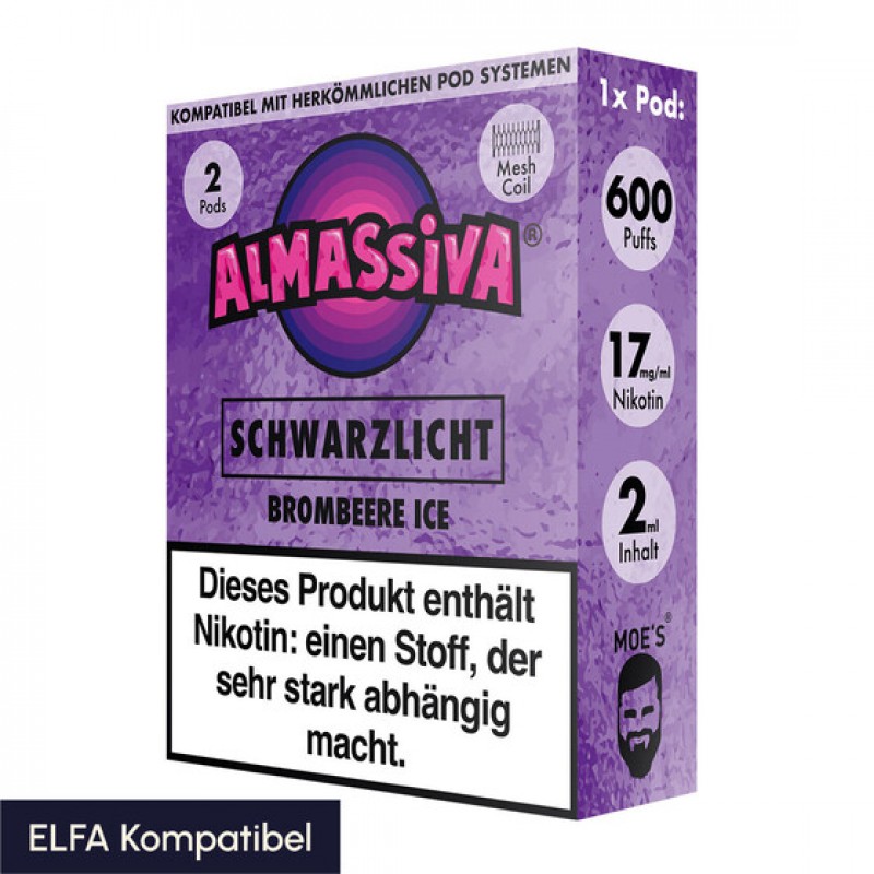 Al Massiva Pod (2er Pack) - Schwarzlicht 17mg