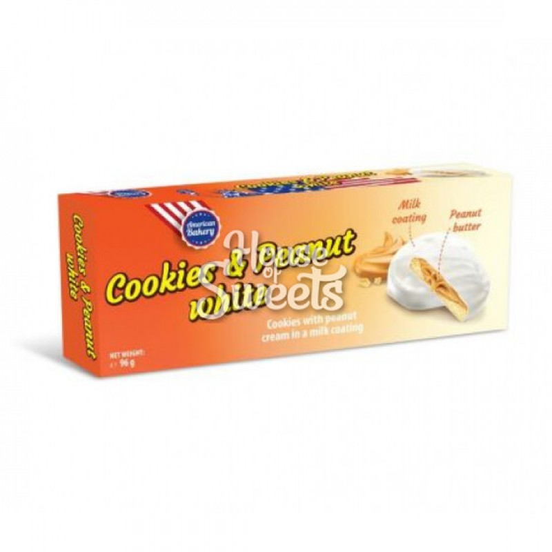 American Bakery Cookies & Peanut White 96g