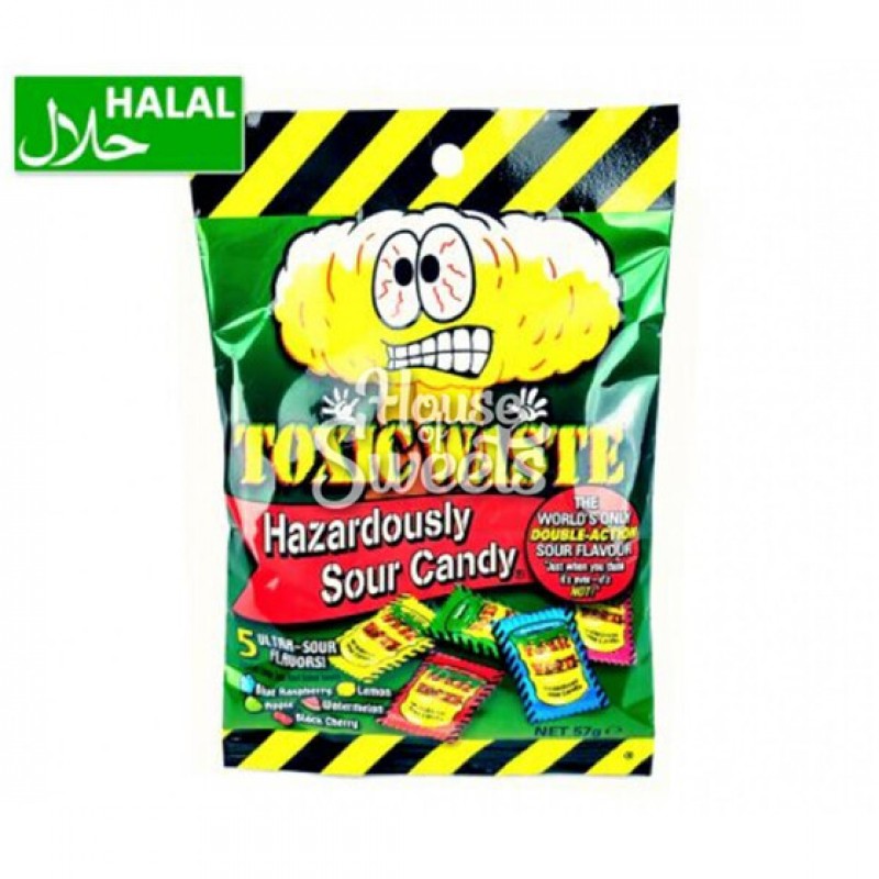 Toxic Waste Hazardously Hard Candy 57g