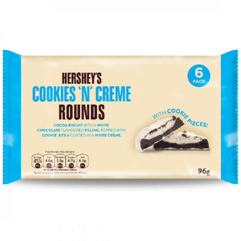 Hershey's Cookies & Creme Rounds 6er 96g