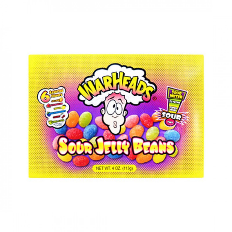 Warheads Sour Jelly Beans 113g