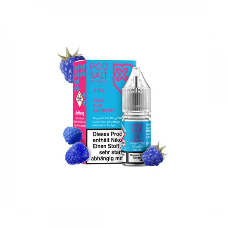 Pod Salt Xtra - Sour Blue Raspberry - Nic Salt 20 ...