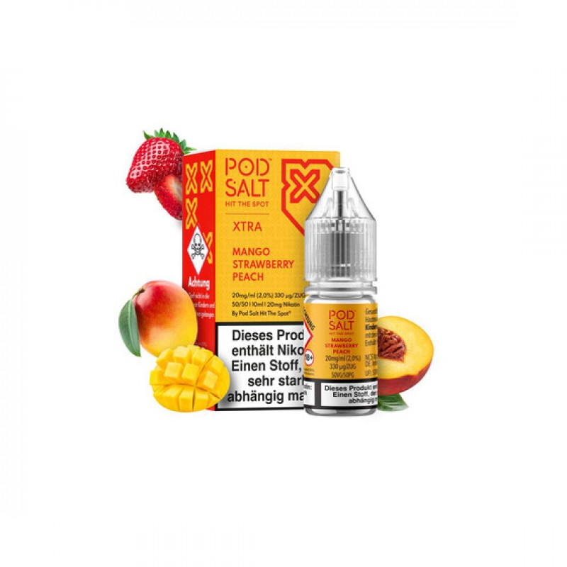 Pod Salt Xtra - Mango Strawberry Peach - Nic Salt ...