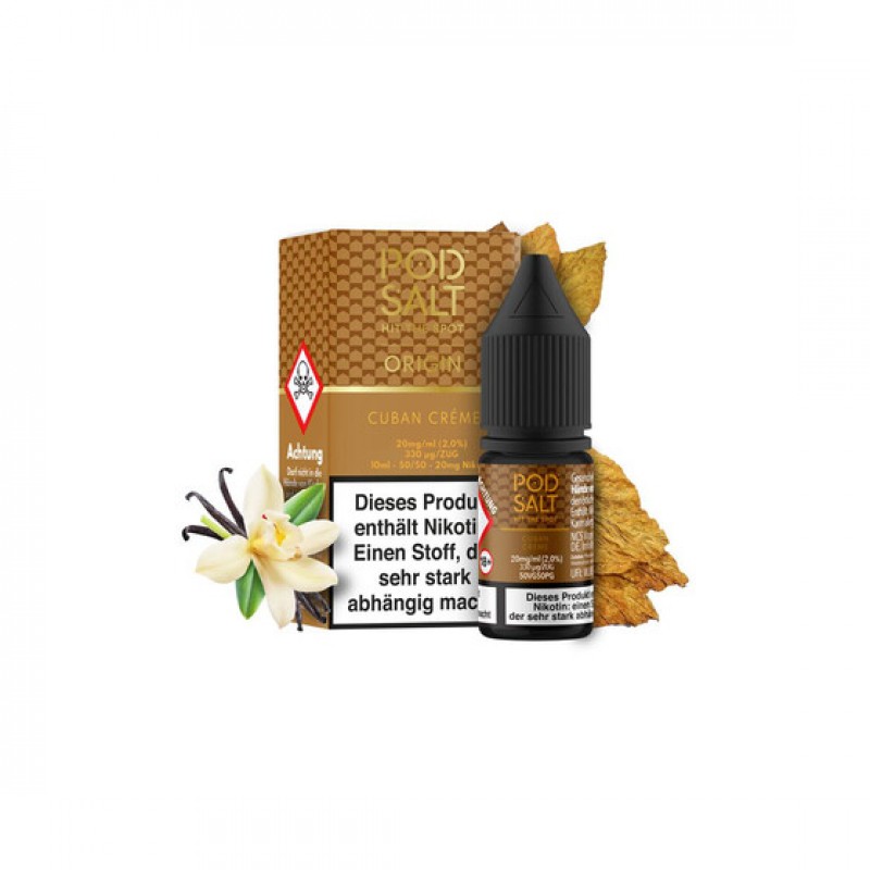 Pod Salt Origin - Cuban Creme 10ml - 20mg/ml