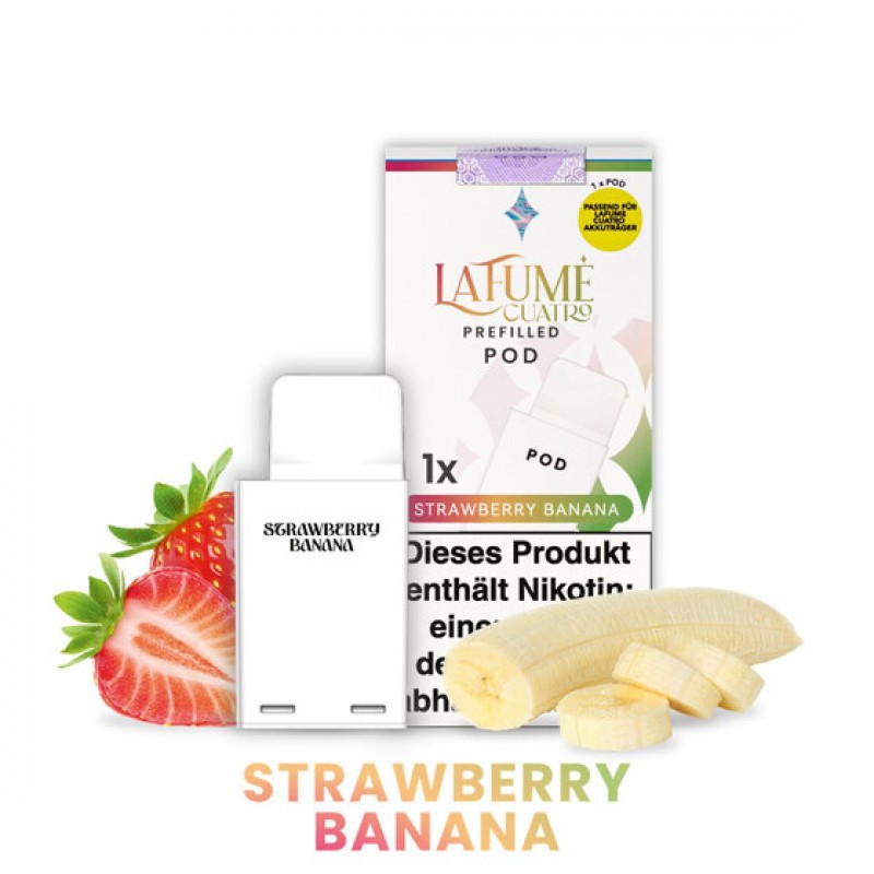 La Fume Cuatro Pod - Strawberry Banana 20mg