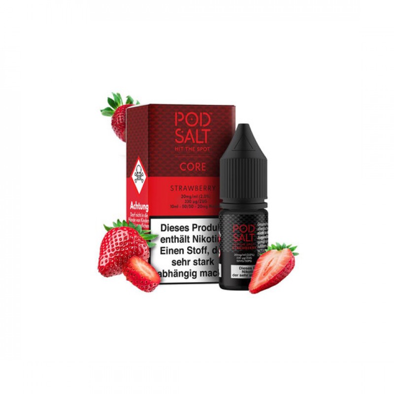 Pod Salt Core - Strawberry Nikotinsalz Liquid 10ml...