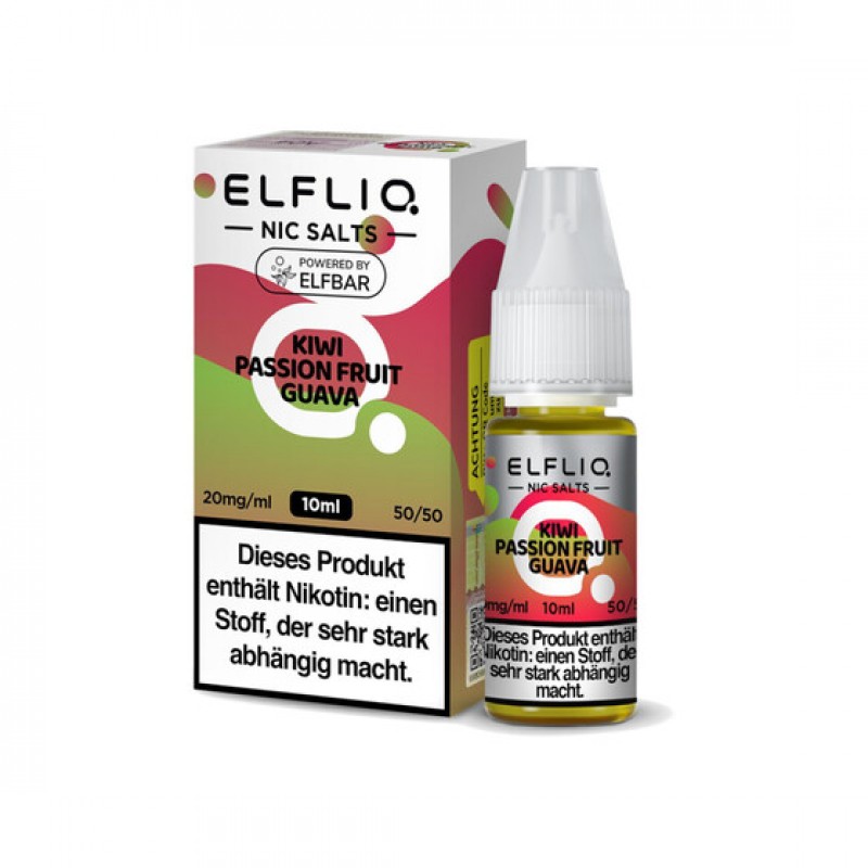 ELFBAR ELFLIQ 10ml - Kiwi Passion Fruit Guava Niko...