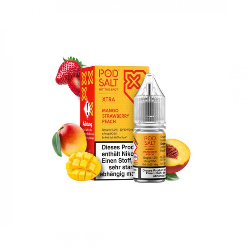 Pod Salt Xtra - Mango Strawberry Peach - Nic Salt ...