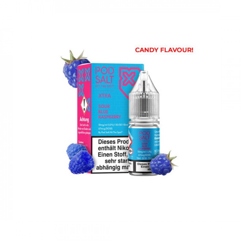 Pod Salt Xtra - Sour Blue Raspberry - Nic Salt 10 ...