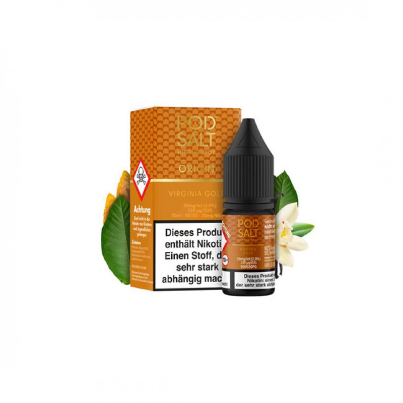 Pod Salt Origin - Virginia Gold 10ml - 20mg/ml