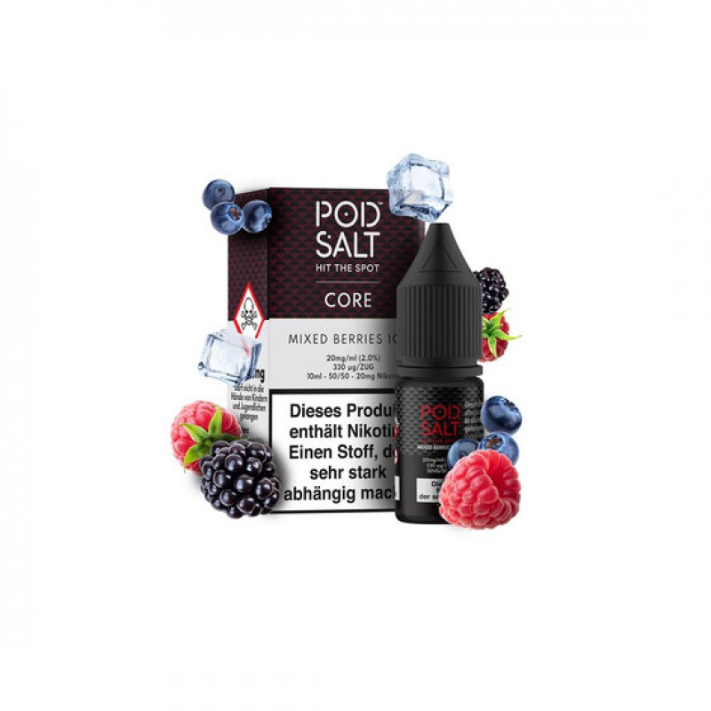 Pod Salt Core - Mixed Berries Ice Nikotinsalz Liqu...