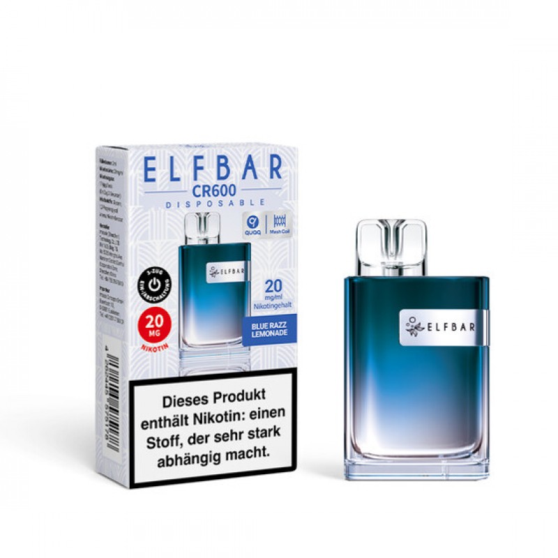 Elfbar CR600 - Blue Razz Lemonade 20mg