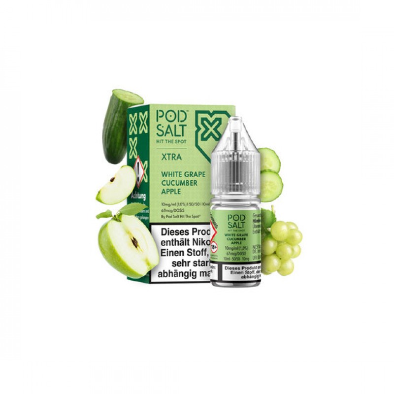 Pod Salt Xtra - White Grape Cucumber Apple - Nic S...