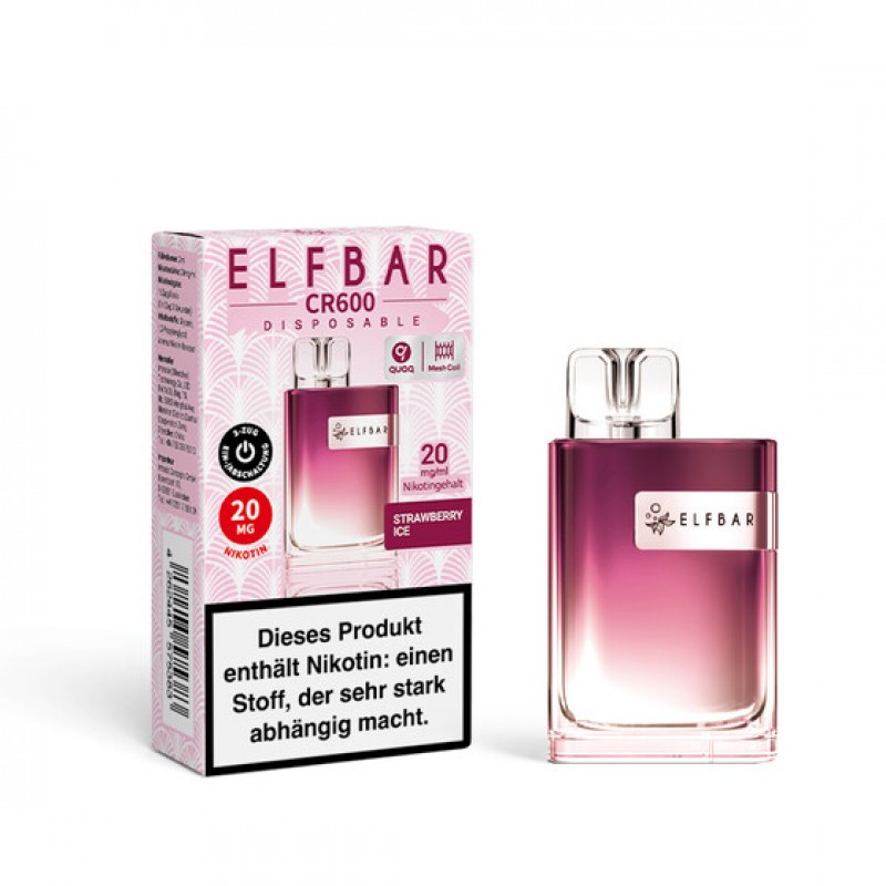 Elfbar CR600 - Strawberry Ice 20mg