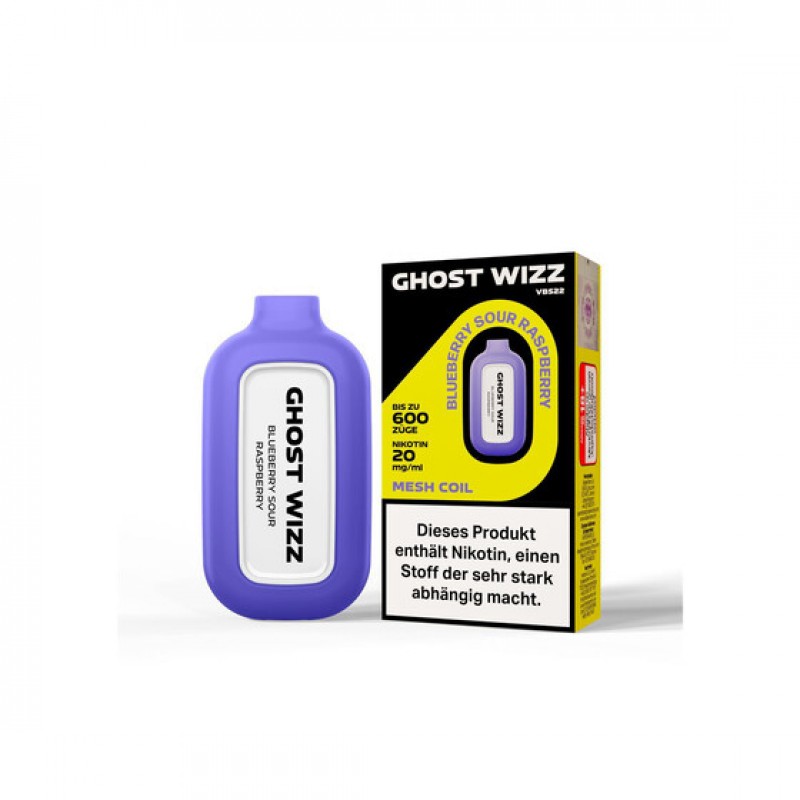 Vapes Bars� Ghost Wizz - Blueberry Sour Raspberr...