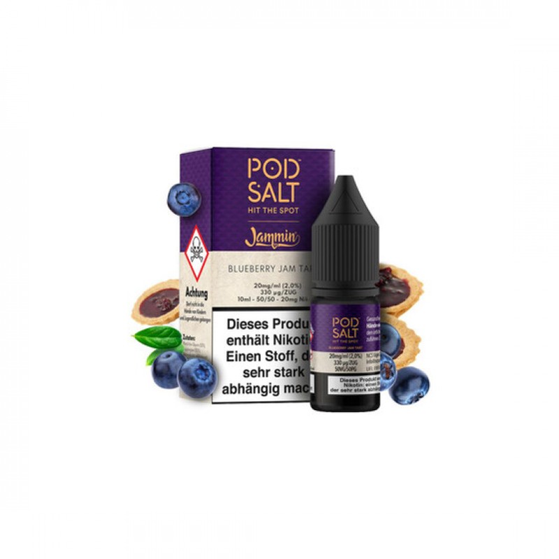 Pod Salt Fusion - Blueberry Jam Tart Nikotinsalz L...