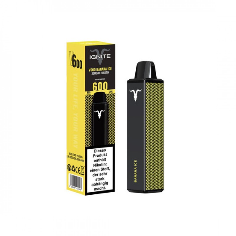 Ignite 600 Vape - Banana Ice 20mg/ml