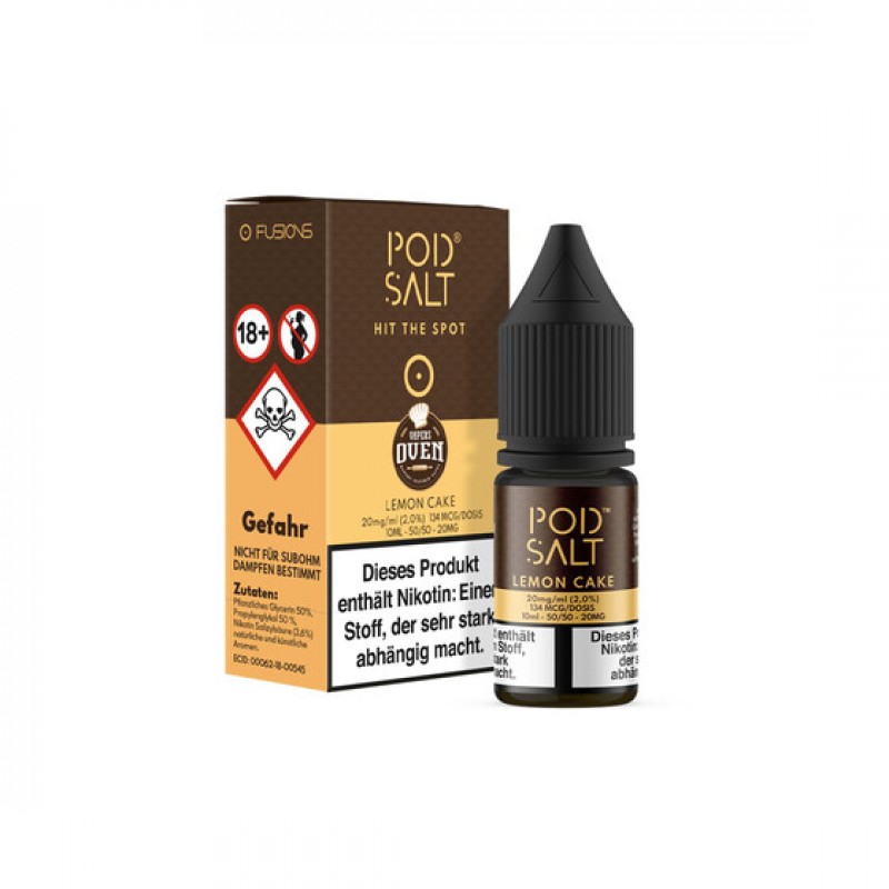 Pod Salt Fusion - Lemon Cake 10 ml - 20 mg/ml