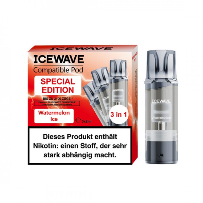 Icewave Pod - Watermelon Ice 20mg (3x pro Packung)