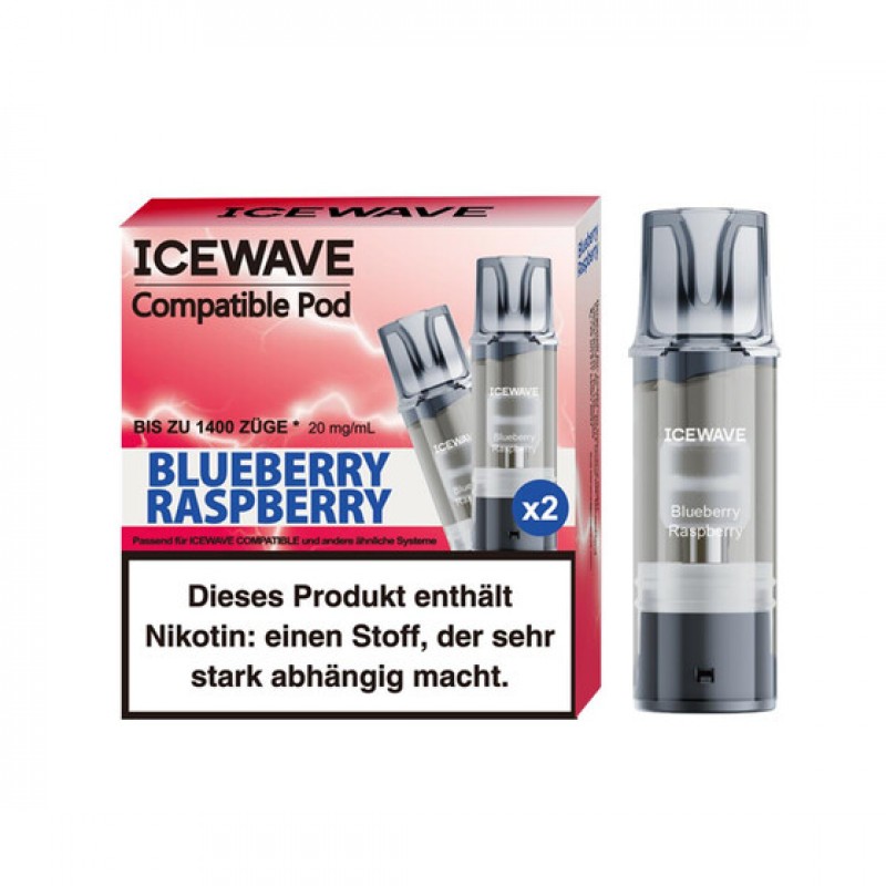 Icewave Pod -  Blueberry Raspberry (2x pro Packung...