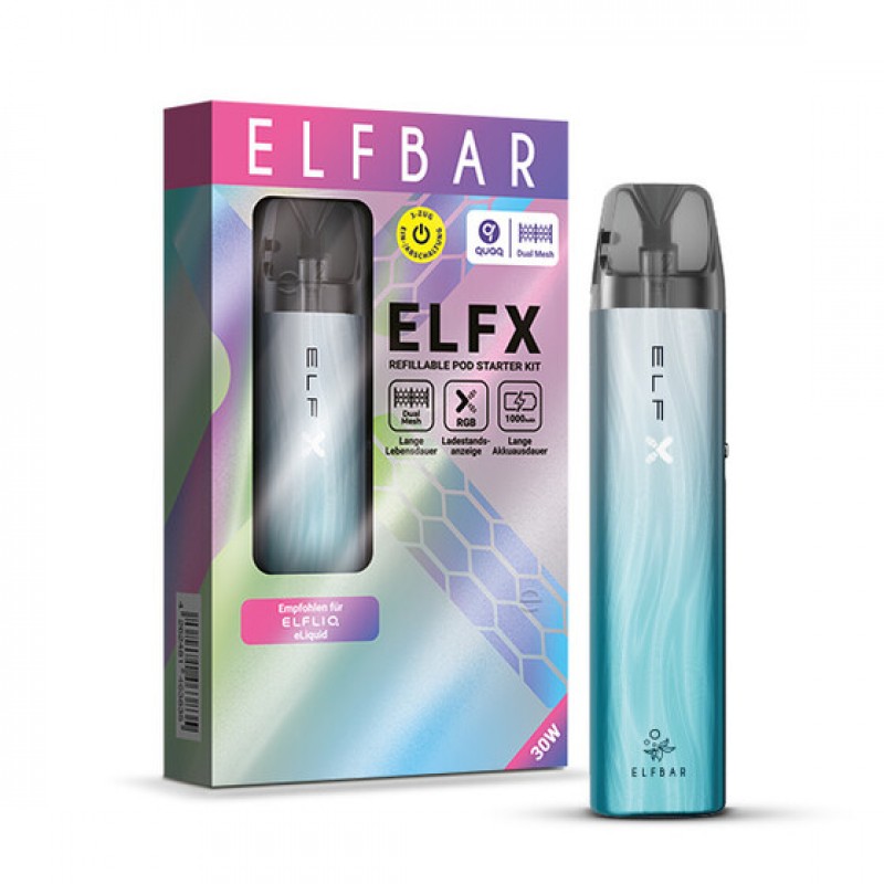 Elfbar ElfX E-Zigarette - Silver Blue