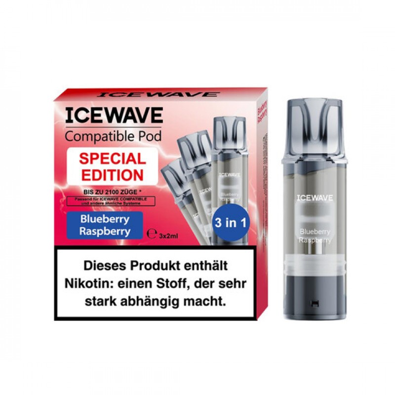 Icewave Pod - Blueberry Raspberry 20mg (3x pro Pac...