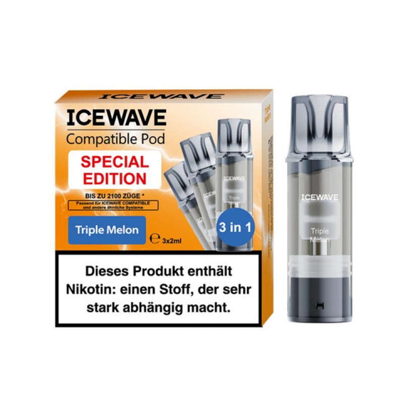 Icewave Pod - Triple Melon 20mg (3x pro Packung)